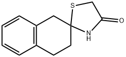 3,4-Dihydro-1H-spiro[naphthalene-2,2'-[1,3]thiazolidine]-4'-one Struktur