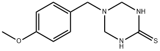 5-(4-Methoxybenzyl)-1,4,5,6-tetrahydro-1,3,5-triazine-2-thiol Struktur