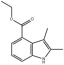 Ethyl 2,3-dimethyl-1H-indole-4-carboxylate Struktur