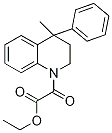 Ethyl (4-methyl-4-phenyl-3,4-dihydroquinolin-1(2H)-yl)(oxo)acetate Struktur