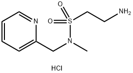 2-Amino-N-methyl-N-(pyridin-2-ylmethyl)-ethanesulfonamide hydrochloride Struktur