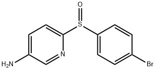 6-[(4-Bromophenyl)sulfinyl]-3-pyridinylamine Struktur