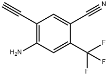 4-Amino-5-ethynyl-2-(trifluoromethyl)-benzenecarbonitrile Struktur