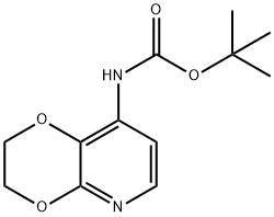 tert-Butyl (2,3-dihydro-[1,4]dioxino-[2,3-b]pyridin-8-yl)carbamate Struktur