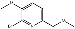 2-ブロモ-3-メトキシ-6-(メトキシメチル)ピリジン 化學(xué)構(gòu)造式