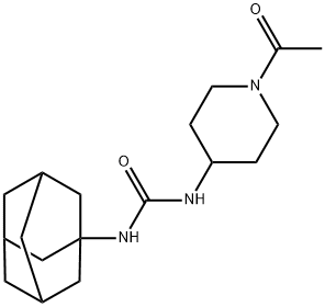 1-[(1-Acetylpiperidin-4-yl)-3-adamantan-1-yl]urea Struktur