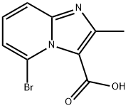 5-Bromo-2-methylimidazo[1,2-a]-pyridine-3-carboxylic acid Struktur