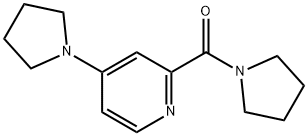 Pyrrolidin-1-yl-(4-pyrrolidin-1-ylpyridin-2-yl)methanone Struktur