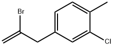 2-Bromo-3-(3-chloro-4-methylphenyl)prop-1-ene Struktur