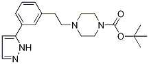 tert-Butyl 4-[3-(1H-pyrazol-5-yl)phenethyl]piperazine-1-carboxylate Struktur