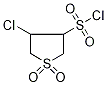 4-Chloro-1,1-dioxotetrahydrothiophene-3-sulphonyl chloride Struktur