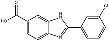 2-(3-Chloro-phenyl)-1H-benzimidazole-5-carboxylic acid Struktur