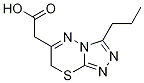 6-(Carboxymethyl)-3-propyl-7H-[1,2,4]triazolo[3,4-b][1,3,4]thiadiazine Struktur