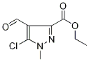 5-Chloro-3-(ethoxycarbonyl)-1-methyl-1H-pyrazole-4-carboxaldehyde Struktur