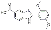 2-(2,5-Dimethoxyphenyl)-1H-benzimidazole-5-carboxylic acid Struktur