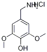 3,5-Dimethoxy-4-hydroxybenzylamine hydrochloride, (3,5-Dimethoxy-4-hydroxyphenyl)methylamine hydrochloride Struktur