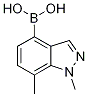 1,7-Dimethyl-1H-indazole-4-boronic acid Struktur