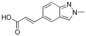 trans-3-(2-Methyl-2H-indazol-5-yl)prop-2-enoic acid Struktur