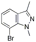 7-Bromo-1,3-dimethyl-1H-indazole Struktur