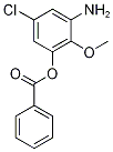 3-(Benzoyloxy)-5-chloro-2-methoxyaniline, 2-Amino-6-(benzoyloxy)-4-chloroanisole Struktur