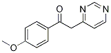 1-(4-Methoxyphenyl)-2-(pyrimidin-4-yl)ethan-1-one Struktur