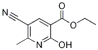 Ethyl 5-cyano-2-hydroxy-6-methylpyridine-3-carboxylate, 5-(Ethoxycarbonyl)-6-hydroxy-2-methylnicotinonitrile Struktur