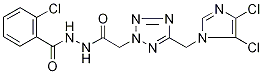 N'1-(2-chlorobenzoyl)-2-{5-[(4,5-dichloro-1H-imidazol-1-yl)methyl]-2H-1,2,3,4-tetraazol-2-yl}ethanohydrazide Struktur