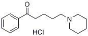 1-Phenyl-5-(piperidin-1-yl)pentan-1-one hydrochloride Struktur