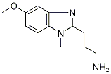 3-(5-Methoxy-1-methyl-1H-benzimidazol-2-yl)propylamine Struktur