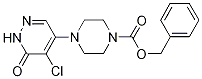 Benzyl 4-(5-chloro-1,6-dihydro-6-oxopyridazin-4-yl)tetrahydro-2H-pyrazine-1-carboxylate Struktur