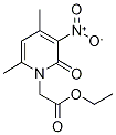 Ethyl (4,6-dimethyl-3-nitro-2-oxopyridin-1(2H)-yl)acetate Struktur