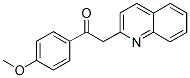 1-(4-methoxyphenyl)-2-(quinolin-2-yl)ethan-1-one Struktur