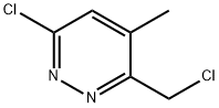 6-Chloro-3-(chloromethyl)-4-methylpyridazine Struktur