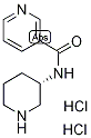 N-[(3S)-(Piperidin-3-yl)]pyridine-3-carboxamide dihydrochloride, (3S)-3-{[(Pyridin-3-yl)carbonyl]amino}piperidine dihydrochloride Struktur