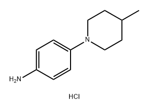 4-(4-Methylpiperidin-1-yl)aniline dihydrochloride Struktur