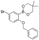 4-(Benzyloxy)-3-(5,5-dimethyl-1,3,2-dioxaborinan-2-yl)bromobenzene Struktur