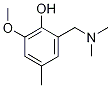 2-[(Dimethylamino)methyl]-6-methoxy-4-methylphenol Struktur