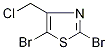 4-(Chloromethyl)-2,5-dibromo-1,3-thiazole Struktur