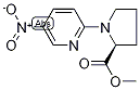 Methyl (2S)-1-(5-nitropyridin-2-yl)pyrrolidine-2-carboxylate Struktur