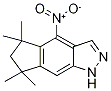 4-Nitro-1,5,6,7-tetrahydro-5,5,7,7-tetramethylcyclopenta[f]indazole Struktur