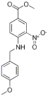 N-(4-Methoxybenzyl)-4-(methoxycarbonyl)-2-nitroaniline, 4-{[4-(Methoxycarbonyl)-2-nitroanilino]methyl}anisole Struktur