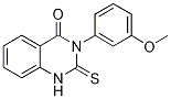 2,3-Dihydro-3-(3-methoxyphenyl)-2-thioxo-1H-quinazolin-4-one Struktur