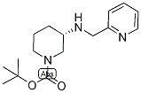 tert-Butyl (3S)-3-{[(pyridin-2-yl)methyl]amino}piperidine-1-carboxylate, (3S)-1-(tert-Butoxycarbonyl)-3-{[(pyridin-2-yl)methyl]amino}piperidine, 2-({[(3S)-1-(tert-Butoxycarbonyl)piperidin-3-yl]amino}methyl)pyridine Struktur