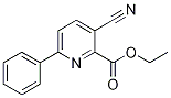 Ethyl 3-cyano-6-phenylpicolinate, 2-(Ethoxycarbonyl)-6-phenylnicotinonitrile Struktur