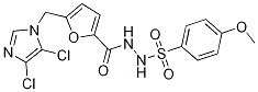 N'1-({5-[(4,5-dichloro-1H-imidazol-1-yl)methyl]-2-furyl}carbonyl)-4-methoxybenzene-1-sulphonohydrazide Struktur