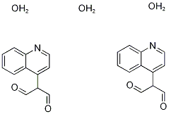 2-(Quinolin-4-yl)malondialdehyde sesquihydrate Struktur