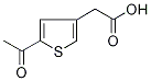 (5-Acetylthien-3-yl)acetic acid Struktur