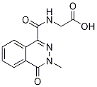 [(3,4-Dihydro-3-methyl-4-oxophthalazin-1-yl)carbonylamino]acetic acid Struktur