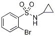 2-Bromo-N-cyclopropylbenzenesulphonamide Struktur