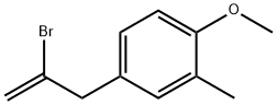 2-Bromo-3-(4-methoxy-3-methylphenyl)prop-1-ene Struktur